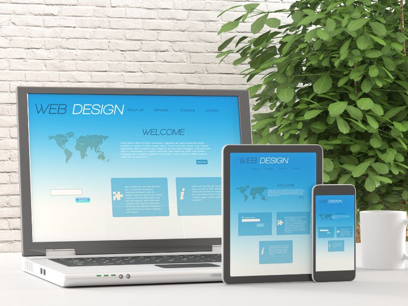 Responsive web design ensuring mobile compatibility